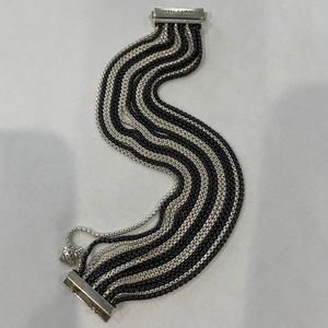 David Yurman Box multi Chain Bracelet 7in black